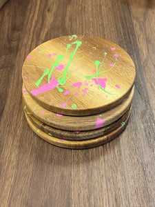 Coasters | Pink & Green