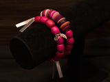 Bracelet & Earring Set |Pink