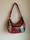 Handbag | Red White Black Gold