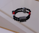 Bracelet Stack | Red Black White