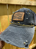 Darnae’s Ash Black Denim Hat | Upcycle
