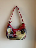 Handbag | Red White Black Gold