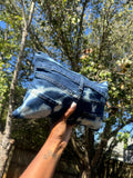 Denim Pocket Clutch | Bleached