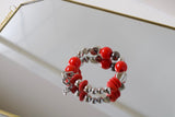 Single Bracelet | Red Silver