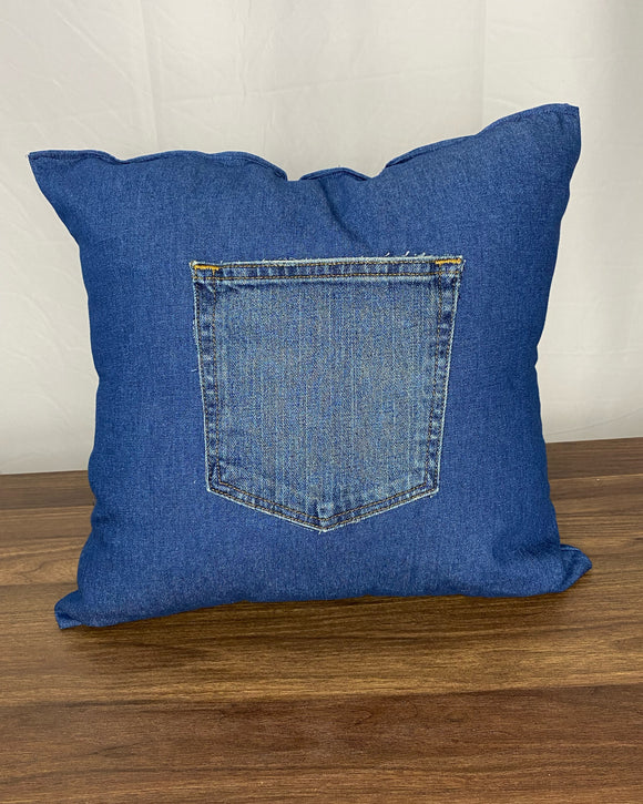 Denim Pocket Pillow