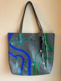 Tote Bag | Grey Blue Green