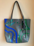 Tote Bag | Grey Blue Green