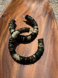 Wire Wrapped Hoops | Camo