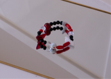 Bracelet Stack | Red Black White