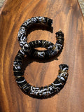 Wire Wrapped Hoops | Black