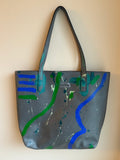 Tote Bag | Grey Blue Green