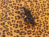 Leopard Brick Ring | Black on Black