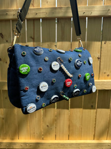 Darnae’s Custom Bag | Denim & Bottle Caps