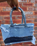 Distressed Denim Handbag