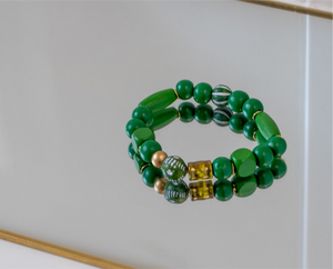 Team Bracelet | Green & Gold