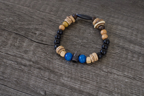 Single Bracelet | Blue Crown