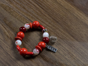 Team Bracelet | Red • White