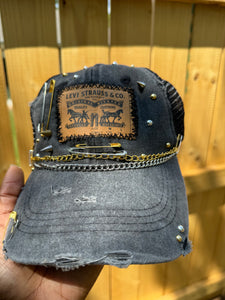 Darnae’s Ash Black Denim Hat | Upcycle