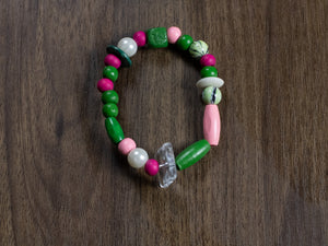 Team Bracelet | Pink • Green #3