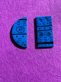 1 of 1 Earrings | Blue•Black