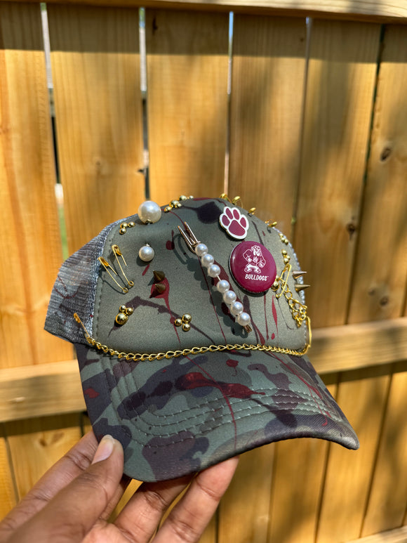 Darnae’s Custom Trucker |Camo Maroon & Gold