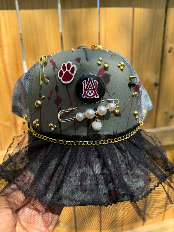 Darnae’s Custom Trucker |Camo•Maroon•Black