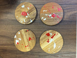 Coasters | Red & White