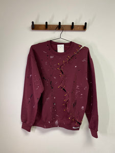 Splatter Safety Pin Sweatshirt | Medium