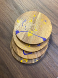 Coasters | Purple & Gold