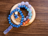 Bracelet Stack | Light Blues & Tan