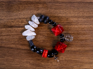 Red Black White Bracelet